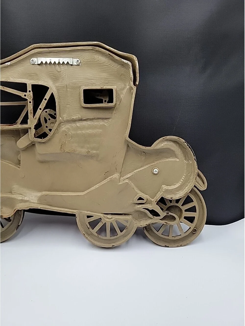 Vintage Burwood Products Company 3D Ford Model T Red Car Wall Decor Plaque 1977.